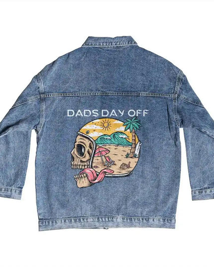 DTG Denim Jacket showing back design