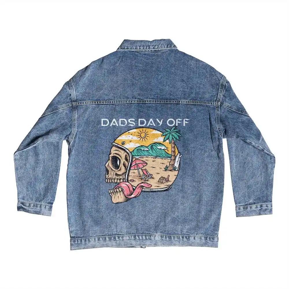 DTG Denim Jacket showing back design