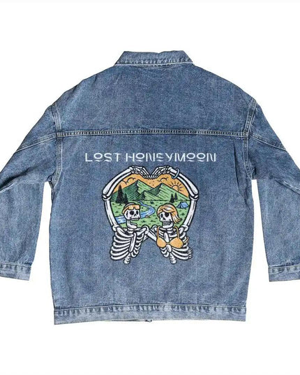 DTG Denim Jacket showing back design