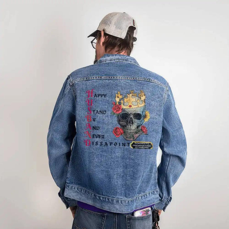 men's DTG denim jacket back medium