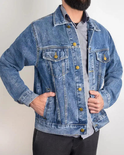 DTG Denim Jacket showing small front pockets