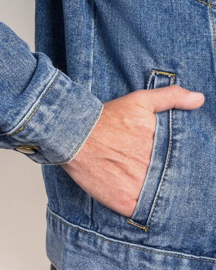 DTG Denim Jacket showing front pocket