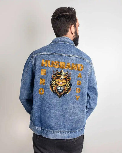 medium men's DTG denim jacket back