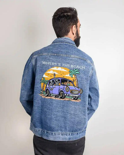 DTG Denim Jacket showing medium