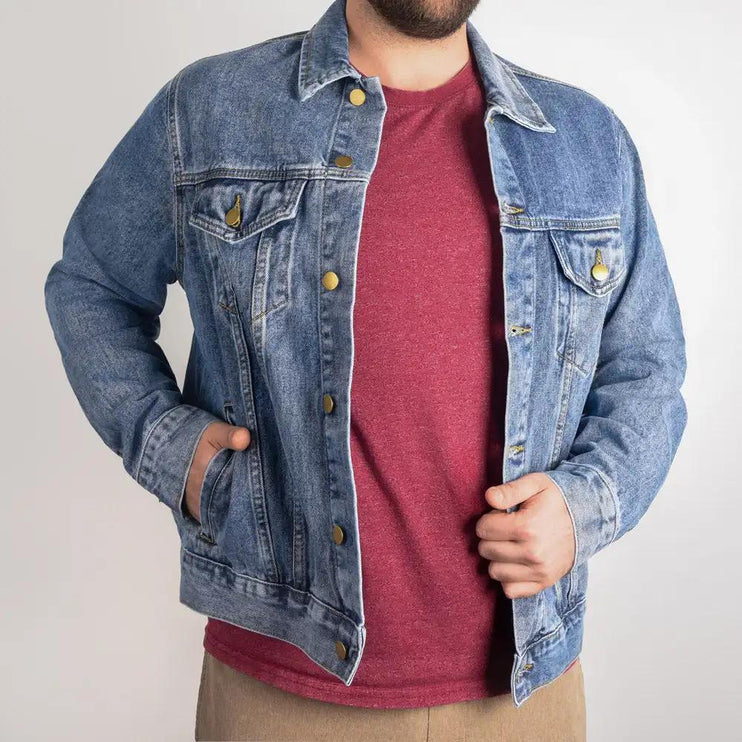 men's DTG denim jacket front large