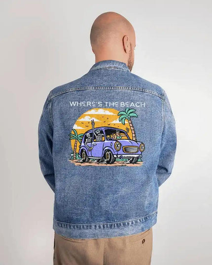 DTG Denim Jacket showing large