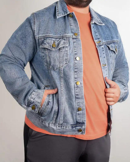 DTG Denim Jacket showing front XL