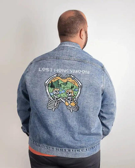 DTG Denim Jacket size XL showing back 