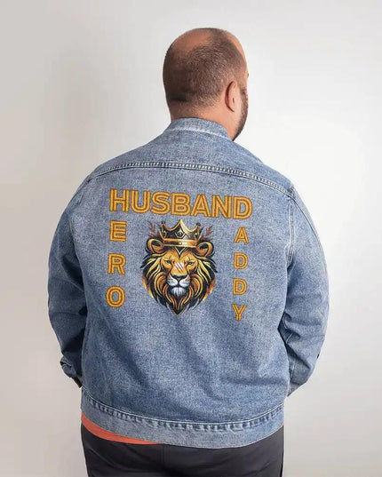 xl men's DTG denim jacket back
