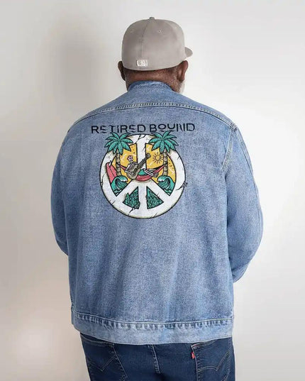 DTG Denim Jacket showing 2XL back design