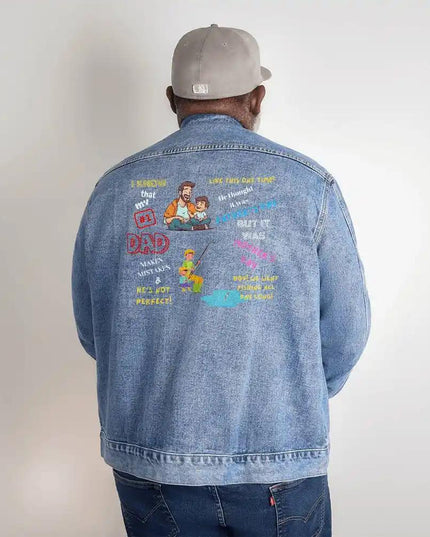 DTG Denim Jacket showing 2XL back design.