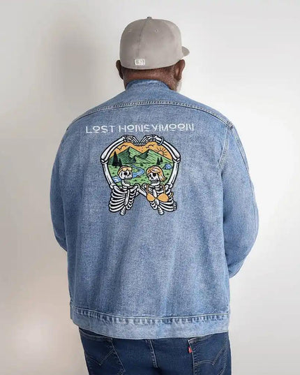 DTG Denim Jacket size 2XL showing back