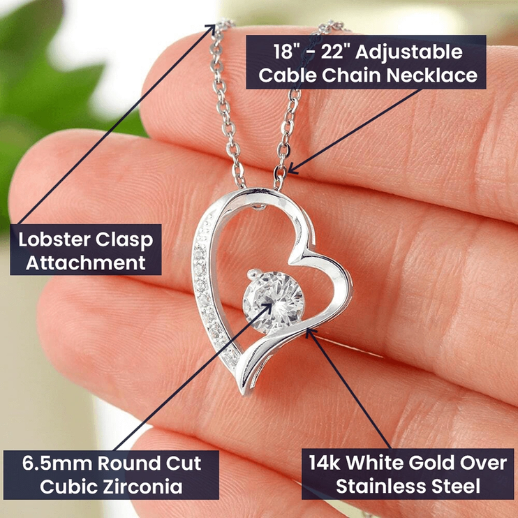 Forever Love Necklace product details chart