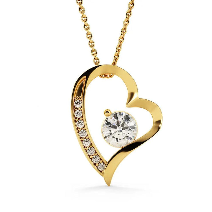 Forever Love Necklace yellow gold no box