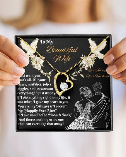 Forever Love Necklace for BEAUTIFUL WIFE from HUSBAND