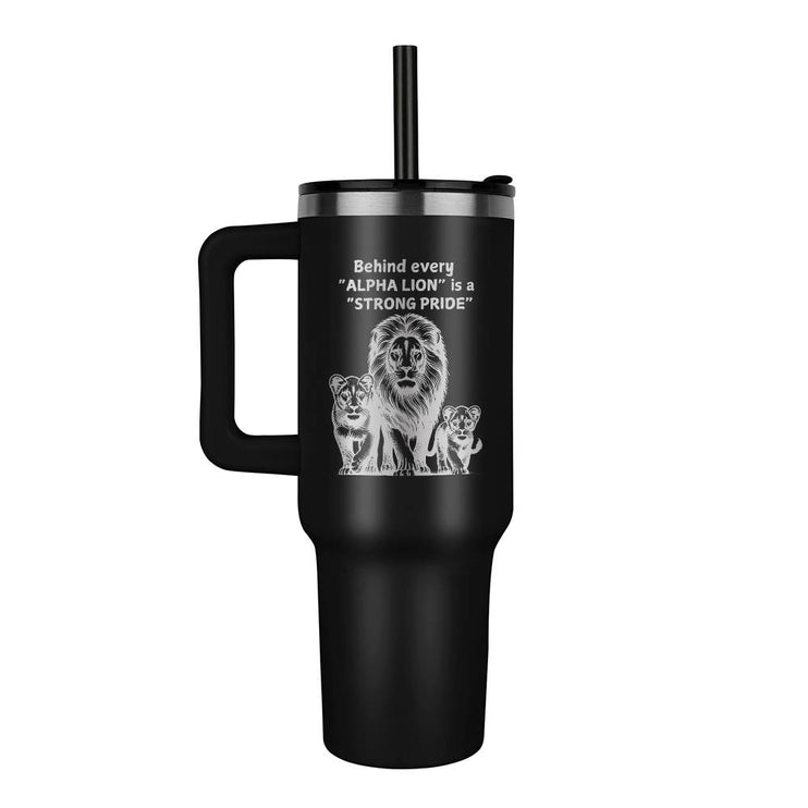 black tumbler 40oz pinnacle