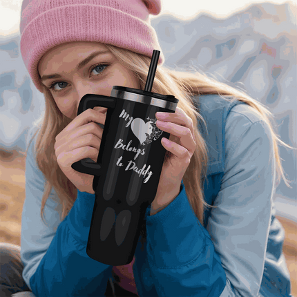 black tumbler 40oz pinnacle