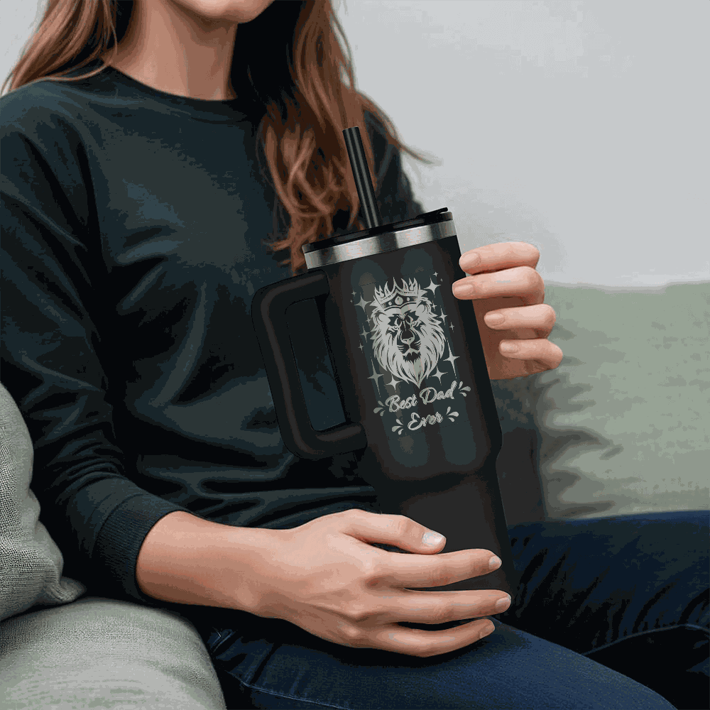 black tumbler 40oz pinnacle