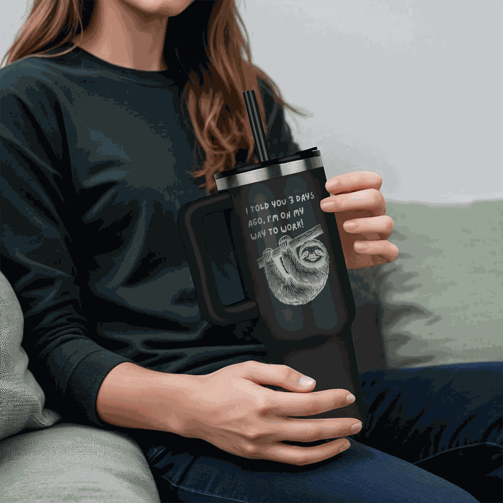 black tumbler 40oz pinnacle