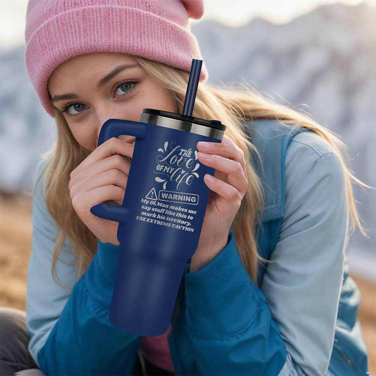 pinnacle 40oz tumbler blue