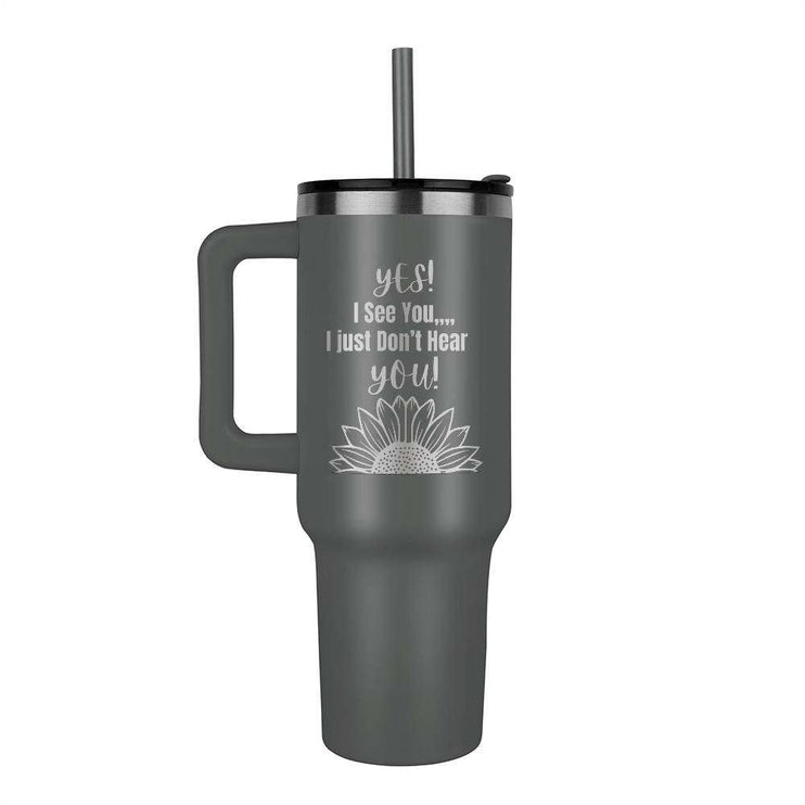 grey pinnacle 40oz tumbler display