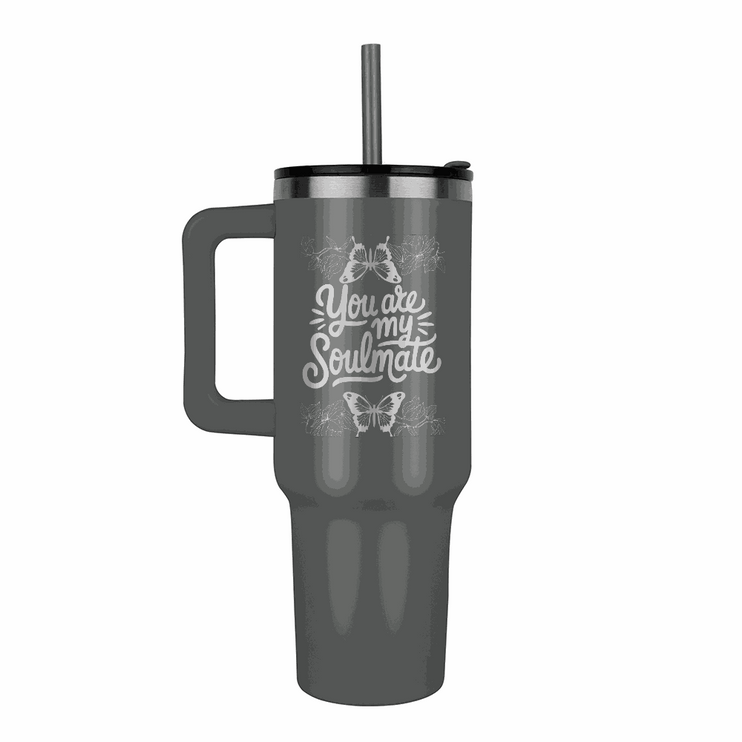 grey tumbler 40oz pinnacle