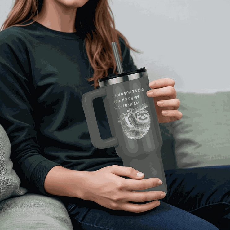 grey tumbler 40oz pinnacle