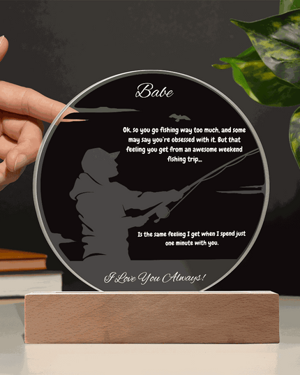 acrylic circle plaque