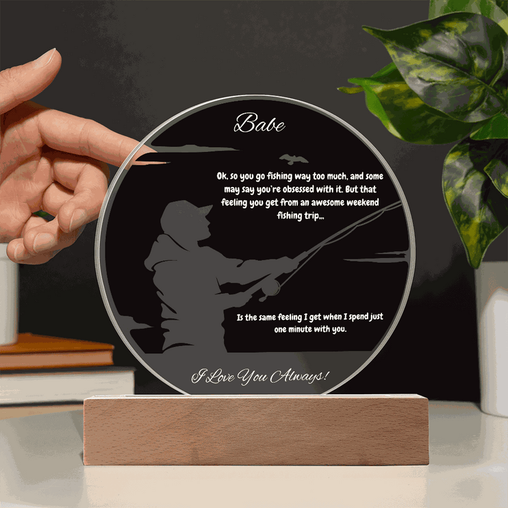 acrylic circle plaque