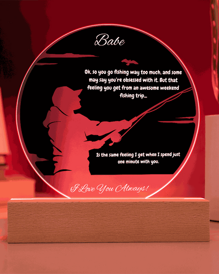 acrylic circle plaque