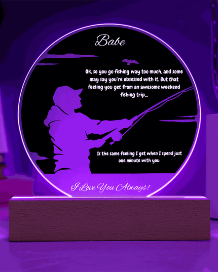 acrylic circle plaque