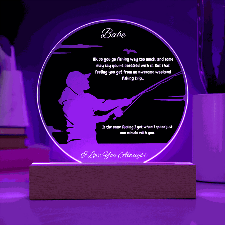 acrylic circle plaque