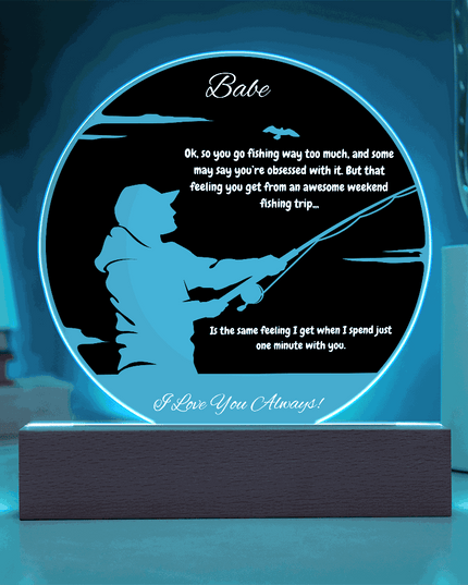 acrylic circle plaque