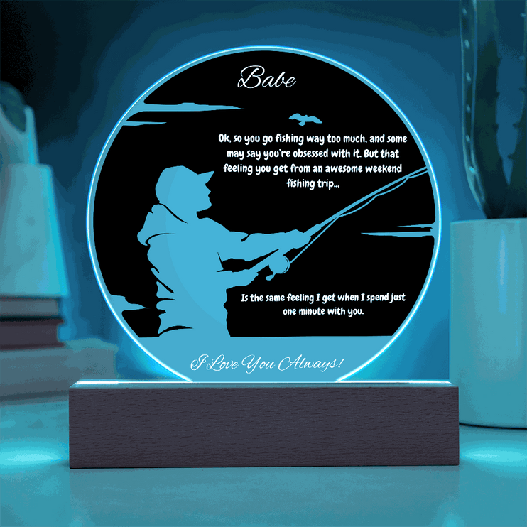 acrylic circle plaque