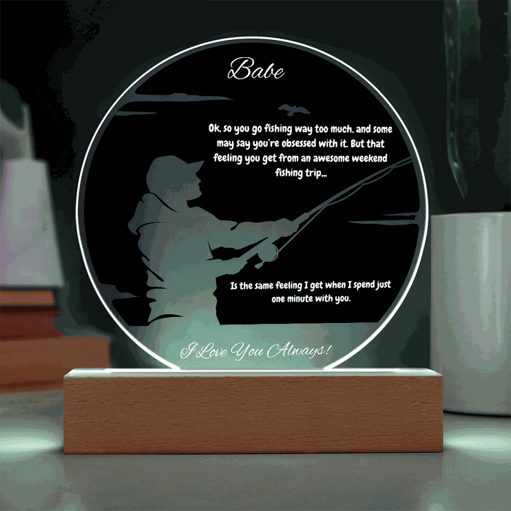 acrylic circle plaque